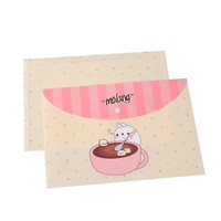 Carpeta de Plástico Transparente con Bolsillos, Carpeta Escolar para Documentos A4, Bolsa de Archivo con Botón a Presión, Carpetas con Logotipo Personalizado