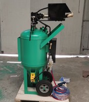 Machine de sablage humide sans poussière DB225, sablageur mobile avec compresseur 2HP pour l'élimination de la rouille et de la peinture automobile