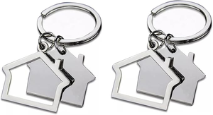 Personalised <strong>New</strong> <strong>Home</strong> <strong>Keyring</strong> Personalized OEM/ODM Laser Logo Metal Blank Hotel Room Keychain Custom House Key Chain - Product Image 5