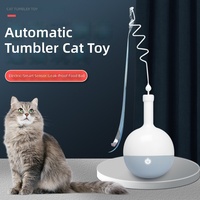 Produits pour animaux de compagnie tendance 2026 : Jouet interactif électrique automatique pour chat, distributeur de friandises rotatif à 360°