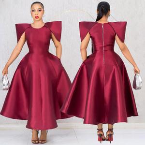 slim fit dress slacks Short Sleeve Knee-Length Semi-Formal Dress 8774 Emerald / XSmall