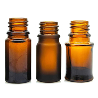 Vente en gros échantillon de parfum Mini 5ml 10ml Flacon compte-gouttes d'huile essentielle en verre ambré avec bouchon compte-gouttes