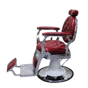 Hombres vintage silla de <span class=keywords><strong>barbero</strong></span> <span class=keywords><strong>rojo</strong></span> - Product Image 3