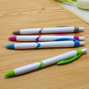 Stylo bille en plastique en gros, logo personnalisé imprimé, pour fournitures scolaires et de bureau - Product Image 3