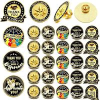 Broches de reconnaissance plaquées or pour la reconnaissance des employés, badges de revers en émail pour le travail d'équipe, cadeaux pour collègues et personnel de bureau
