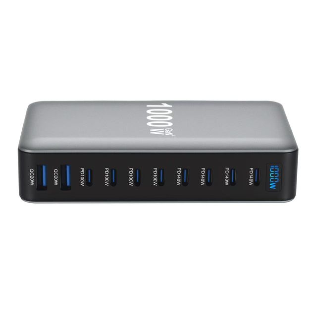 Desktop USB Charger Adapter 1000W GaN Fast Charger for iPhone Laptop Tablet Mobile Phone Earphone Multifunctional OTP OVP