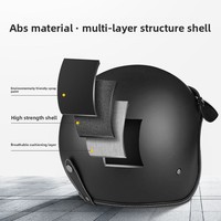 Casque de moto certifié 3C BYB/701M3C pour véhicules électriques, design rétro vintage, toutes saisons, tailles unisexes M-XXL