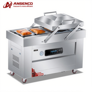 Grande machine de remplissage, d'emballage et de scellage sous vide automatique multifonctionnelle à double chambre pour aliments, film plastique, haute vitesse 15-20 - Product Image 1
