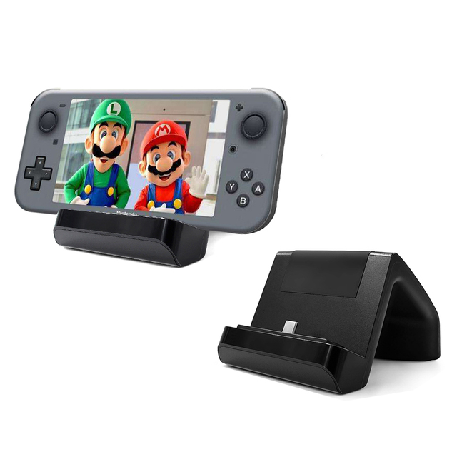 Plastic Charger Dock for / Lite/OLED Console with 1M Type-C Cable Wired 4 Colors Optional