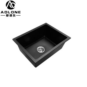 للبيع بالجملة حوض مطبخ بلؤلؤ فردي متتالي 29 بوصة حوض مطبخ أبيض تحت جبل 73x46 مع قسمين لفصل الأطباق - Product Image 3