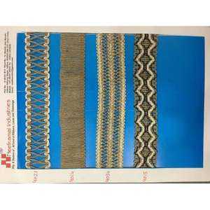 Nueva Tela de Encaje de Yute Hecha a Mano de Alta Calidad, Ecológica, Bordada con Pedrería, Patrones Geométricos en Zigzag, Textiles para el Hogar - Product Image 1
