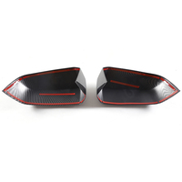 Coque de rétroviseur de voiture pour Ford Ranger 2023+ en ABS fibre de carbone, coque décorative de rétroviseur extérieur, accessoires extérieurs