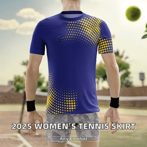 Jupes de tennis marron respirantes en Spandex/Nylon pour femmes avec short intégré, personnalisables avec le nom de l'équipe, pour adultes, tenue de terrain - Product Image 2