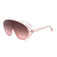Twooo T1097 Nouveautés Lunettes de soleil UV400 surdimensionnées à monture unique, tendance