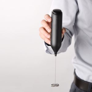 Food Grade Black Color <b>ABS</b> Plastic Electric Coffee Automatic Milk Frother with Novelty Design and Charging Base - Product Image 4