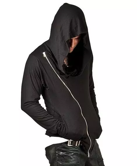 Sudadera Con Cierre Diagonal Sudaderas Con Capucha De Cremallera