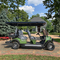 Voiturette de golf électrique personnalisée Rainbow 6 places avec batterie au lithium 72V et moteur 5kW certifiée DOT pour les terrains de golf et les clubs