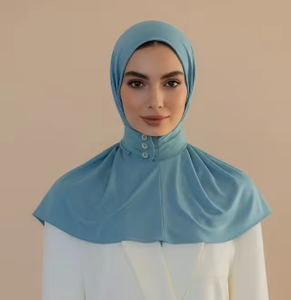 ฮิญาบผ้าเจอร์ซีย์ลายไม้ไผ่ปี 2025 แบบติดกระดุม ผ้าเนื้อนุ่ม ยืดหยุ่นได้ ใช้งานง่ายสำหรับผู้หญิง ผ้าโพกหัวแบบดั้งเดิม ผ้าพันคอและผ้าคลุมไหล่สำหรับสตรีมุสลิม - Product Image 4