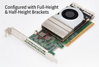 Carte Retimer PCIe 5.0 Haute Vitesse pour Serveur/PC avec 2 Ports MCIO Internes, Moule Privé en Stock
