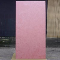 Paneles Decorativos MCM, Diseño Moderno, Impermeables, Resistentes al Fuego, para Escaleras de Villas, Paneles de Pared Interiores y Exteriores, Fondo Rosa