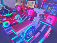 Machine de jeu d'arcade pour enfants, à monnayeur, avec jeu de conduite 3D pour enfants, pour parcs d'attractions, couleur personnalisable en anglais