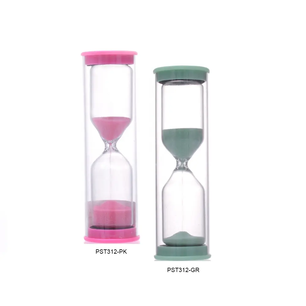 Wholesale plastic sand timer 3mins multi color sand hourglass customize sand watch for kitchen game kids
