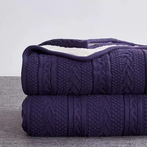 <span class=keywords><strong>Sherpa</strong></span> dệt kim lông cừu ném chăn <span class=keywords><strong>50</strong></span> "x 60" mềm mại và ấm áp cho tất cả các mùa dày mờ Chăn cho đi văng và sofa - Product Image 4