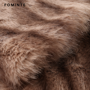 Cappotto Invernale da <span class=keywords><strong>Donna</strong></span> con Stampa Leopardata, Collo in Pelliccia Sintetica, Marrone, in Poliestere, Maniche Lunghe, Soffice e Caldo - Product Image 5