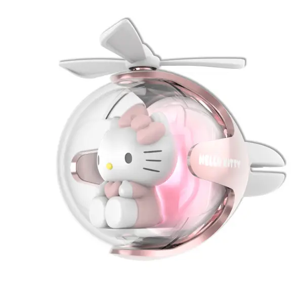 Hello Kitty เครื่องฟอกอากาศในรถยนต์, น้ำหอมลายการ์ตูนอุปกรณ์ตกแต่งภายในน้ำหอมบอลลอยได้