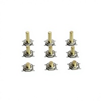 Factory Supply Electronic Tactile Switch Touch 4-pin Metal Copper Head Dustproof IP62 100000 Times 12V 0.05A Digital Height