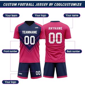 Camiseta de fútbol juvenil personalizada para hombre con logotipo y número, UNIFORMES DE EQUIPO personalizados, incluidos pantalones cortos para niños y adultos - Product Image 5