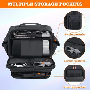 Sac de transport de voyage portable personnalisé pour ResMed AirSense 11 CPAP pour <span class=keywords><strong>Philips</strong></span> <span class=keywords><strong>Dreamstation</strong></span>/3B Medical Luna G3/XT Fit Organizer - Product Image 3