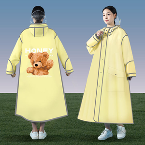 Venta Directa de Fábrica de Impermeables y Cubiertas para Lluvia Modernos Hechos de Material EVA Impermeable y Estampados Universales para Hombres y Mujeres - Product Image 4