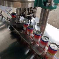 Machine de scellage automatique électrique pneumatique haute fréquence pour canettes et bouteilles de boissons, facile à utiliser