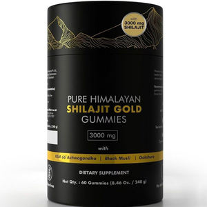 Gomitas de Shilajit del Himalaya Sin Refinar de JH Factory, Complejo con Ashwagandha para una Recuperación Muscular Profunda y Fuerza - Product Image 4