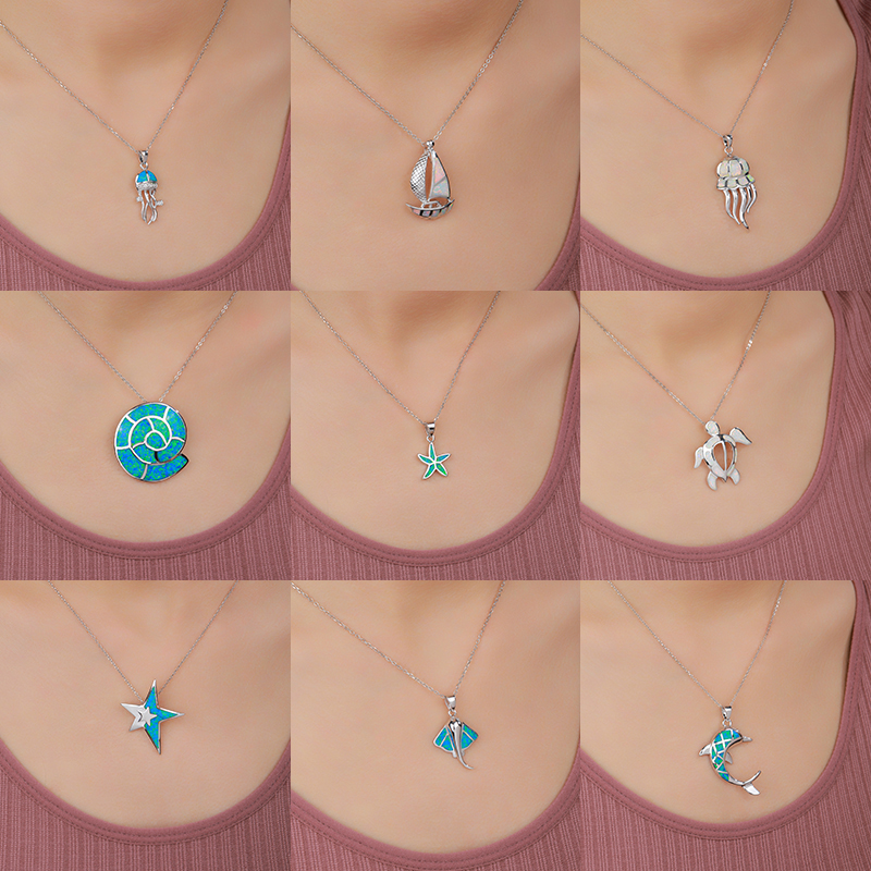 sea life ocean charm silver 925