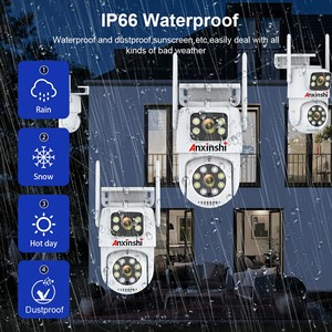 Caméra <span class=keywords><strong>Wifi</strong></span> PTZ Anxinshi Eseecloud 8MP à 2 objectifs et 2 écrans, moniteur 10 pouces, <span class=keywords><strong>NVR</strong></span> avec moniteur et <span class=keywords><strong>enregistreur</strong></span> - Product Image 5