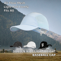 Casquette de baseball légère en nylon Sukeen pour enfants, garçons et filles, avec tissu en maille respirant et réglable, idéale pour le sport