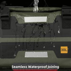 Bolsa de Sillín para Motocicleta Rhinowalk, Bolsa Lateral Impermeable de Gran Capacidad con Reflectores para Motocicleta - Product Image 6