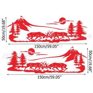 Juego de 2 pegatinas de vinilo de 150 cm para RV, diseño de árbol y montaña, decoración para caravana, remolque, camioneta - Product Image 6
