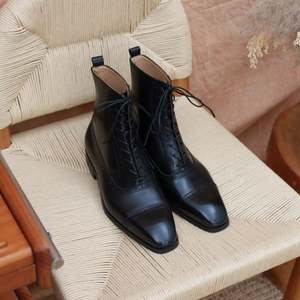 Botas Chelsea de Piel Genuina de Alta Calidad para Hombre, Diseño Slip-On con Punta Cuadrada, Estilo Otoñal - Product Image 5