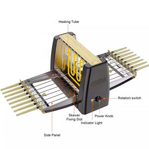 Parrilla Eléctrica Rotatoria Automática para Kebab, Parrilla Interior sin Humo, Parrilla para Cordero - Product Image 4