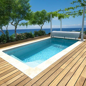 Piscine en fibre de verre enterrée sur mesure pour jardin, grande ou petite piscine à jets, maison de piscine préfabriquée - Product Image 2