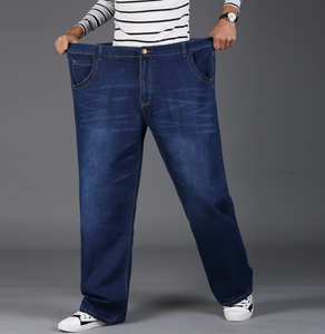 Gzy กางเกงยีนส์ทรงหลวมสำหรับผู้ชายกางเกงยีนส์ผ้าเดนิมขนาดใหญ่พิเศษสำหรับผู้ชายผ้าคอตตอน100% เคลียร์สต๊อก - Product Image 6