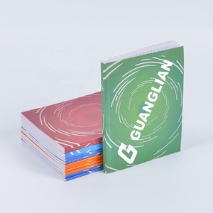 Carnet relié à la colle en carton coloré direct d'usine cahier à motif en spirale dégradé simple cahier de réunion de pratique française - Product Image 5