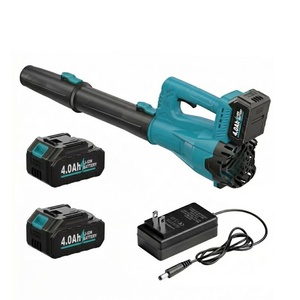 Souffleur à feuilles sans fil 21V à moteur à balais, deux batteries rechargeables, conception portable, puissant pour le nettoyage industriel des jardins et des cours - Product Image 3