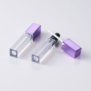 Huiho rỗng Lip Gloss 7ml Lip men rõ ràng với môi bàn chải bao bì vuông ống Nhựa Tùy Chỉnh nhãn hiệu riêng - Product Image 1