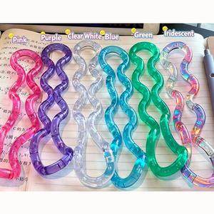 Jouet torsadé viral Série Cristal, jouet anti-stress multicolore flexible pour l'entraînement de la concentration et le soulagement du stress, pour enfants et adultes, vente en gros - Product Image 4