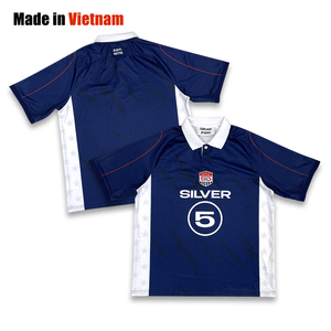 Venta al por mayor original camiseta de fútbol personalizado sublimación diseño calle Retro Polo cuello camiseta de fútbol - Product Image 1