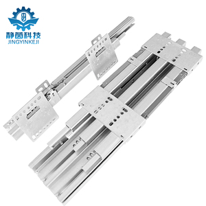 Glissières de tiroir de <span class=keywords><strong>placard</strong></span> profond robustes, rail de guidage Earth, amortisseur, poussoir-tiroir vertical, armoire, rail inférieur épaissi avec roulement - Product Image 5